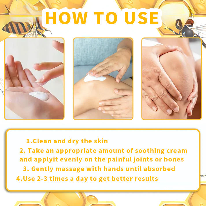 🔥Time-Limited Offer - AQA™ Bee Venom Pain Relief Bone Soothing Cream🐝