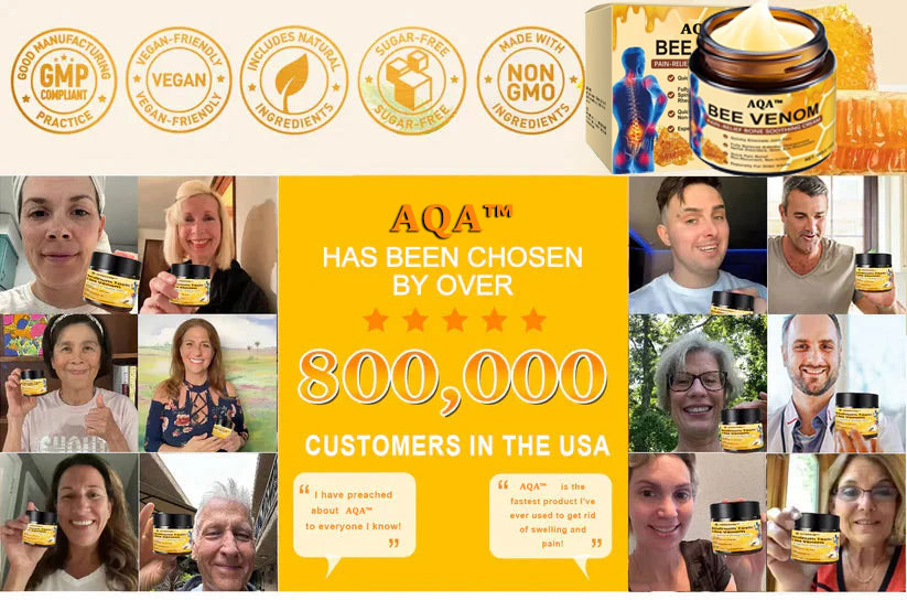 🔥Time-Limited Offer - AQA™ Bee Venom Pain Relief Bone Soothing Cream🐝
