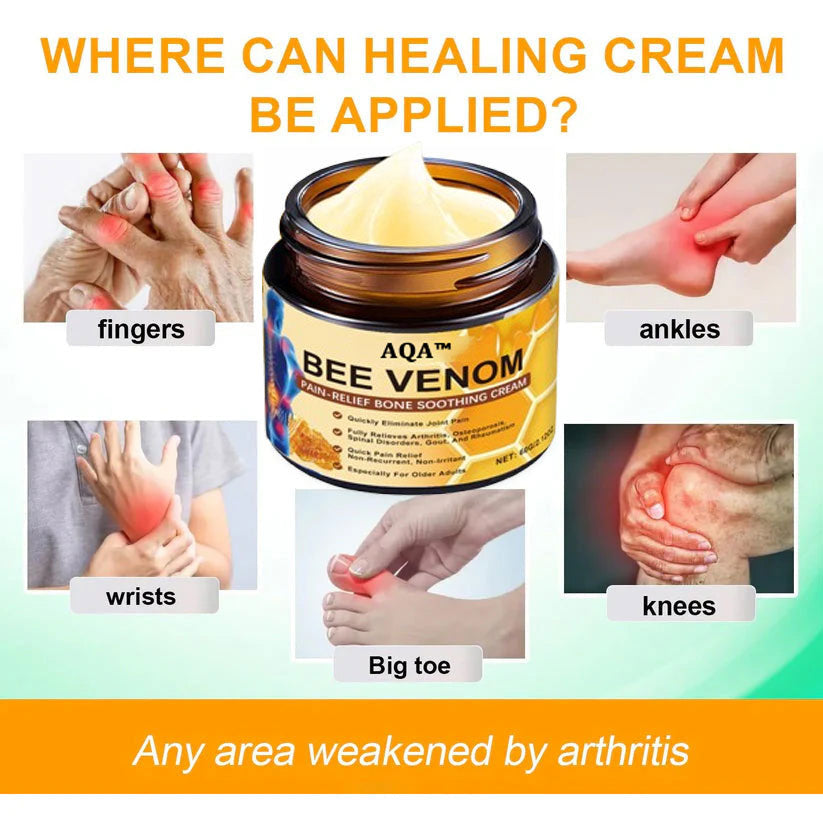 🔥Time-Limited Offer - AQA™ Bee Venom Pain Relief Bone Soothing Cream🐝