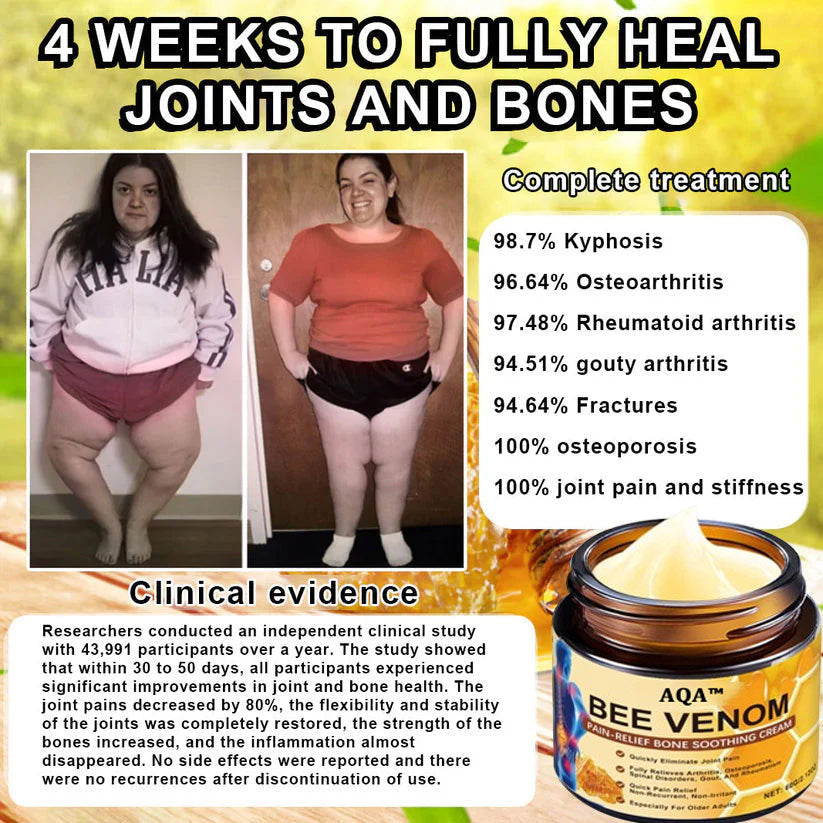 🔥Time-Limited Offer - AQA™ Bee Venom Pain Relief Bone Soothing Cream🐝