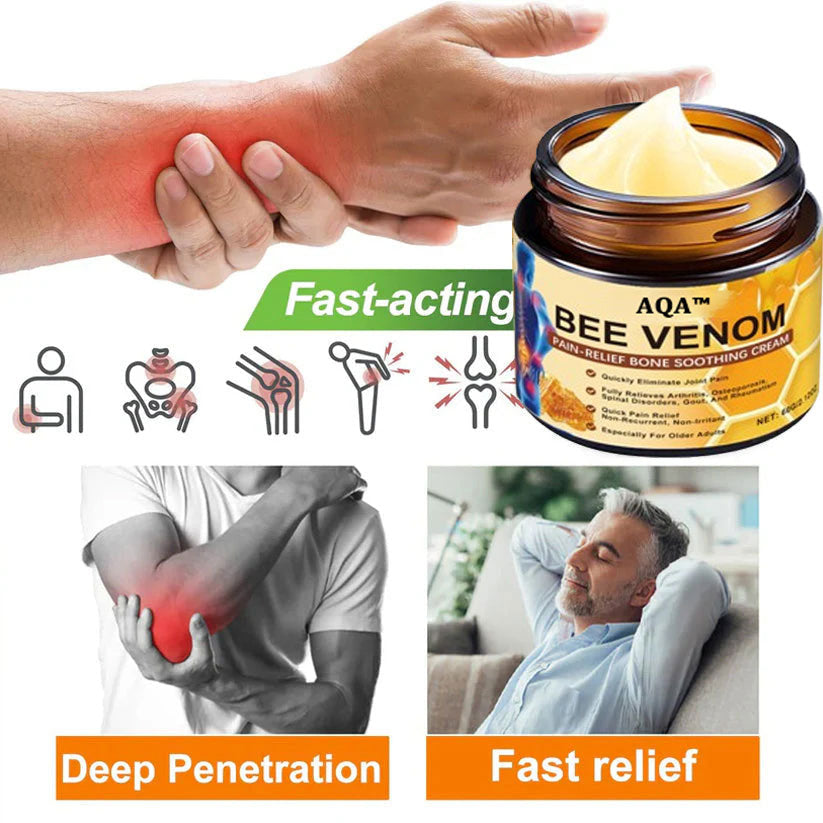🔥Time-Limited Offer - AQA™ Bee Venom Pain Relief Bone Soothing Cream🐝
