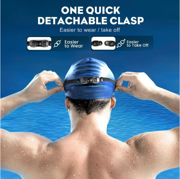 Swim Goggles for Kids Men Women, No Leaking 180° Swim Glasses, Easy to Wear, Wide View, Anti-Fog, UV Protection