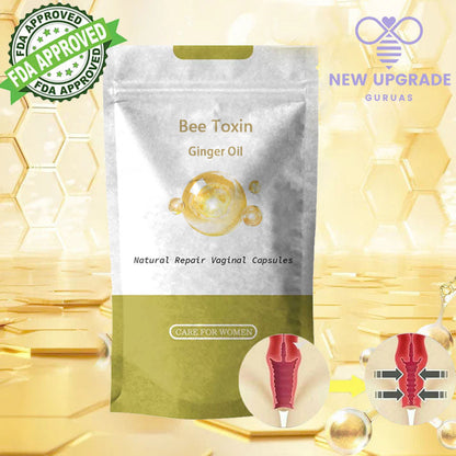 🐝 𝐁𝐞𝐞 𝐓𝐨𝐱𝐢𝐧 𝐆𝐢𝐧𝐠𝐞𝐫 𝐎𝐢𝐥 𝐍𝐚𝐭𝐮𝐫𝐚𝐥 𝐑𝐞𝐩𝐚𝐢𝐫 𝐋𝐨𝐬𝐞 𝐖𝐞𝐢𝐠𝐡𝐭 𝐂𝐚𝐩𝐬𝐮𝐥𝐞𝐬